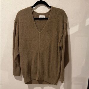 Wilfred Free V-Neck Sweater in Brown oversize